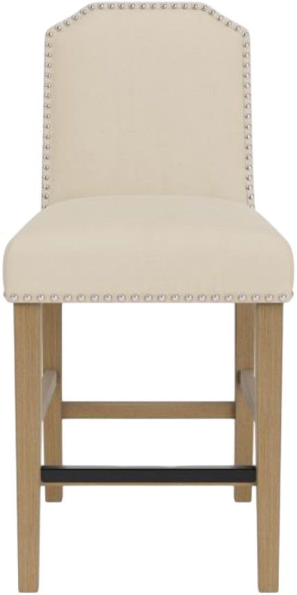 Riverside Furniture Mix-N-Match Chairs 2-Piece Ivory Clipped Top Upholstered Stool Set-1