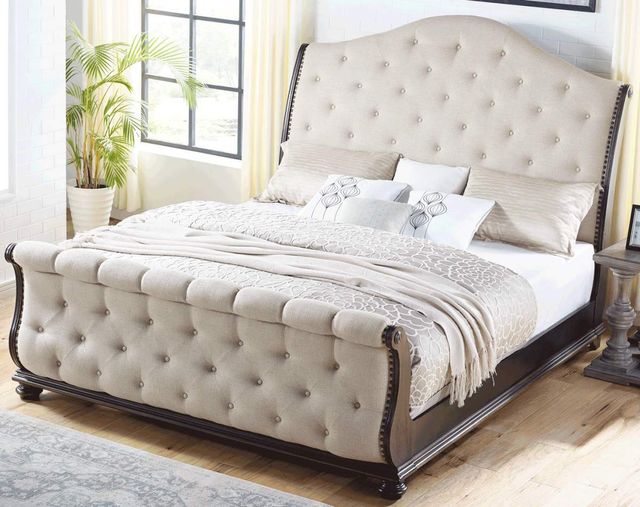 Steve Silver Co. Rhapsody 5-Piece Cream King Sleigh Bedroom Set-1