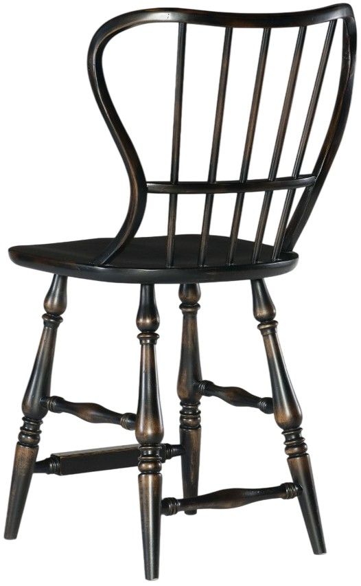 Hooker® Furniture Ciao Bella Black Spindle Back Counter Stool-2