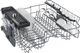 Beko 24" Black Front Control Built In Dishwasher-2