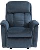 Flexsteel® Luna Blue Navy Power Rocking Recliner with Power Headrest-2
