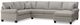 Bassett® Furniture Carolina 3-Piece Sock Arm U-Shaped Sectional Set-0