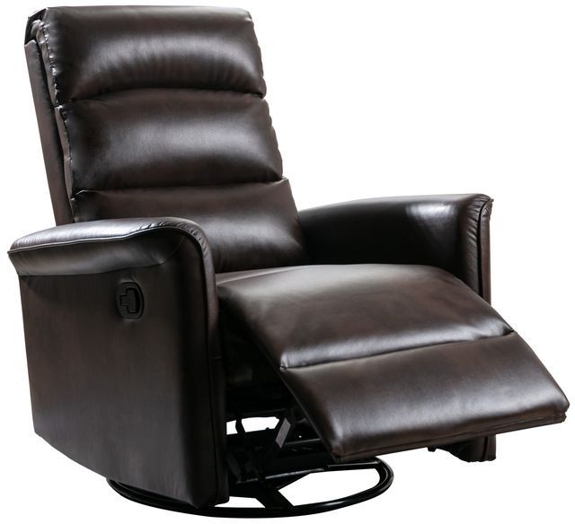 Mazin Furniture Albert Brown Glider Recliner-1