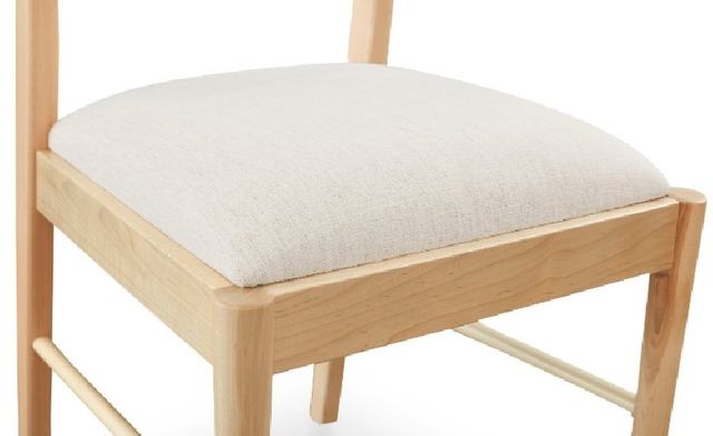 Bassett® Furniture Origins Phelps Natural Dining Chair with Cream Upholstered Seat-4