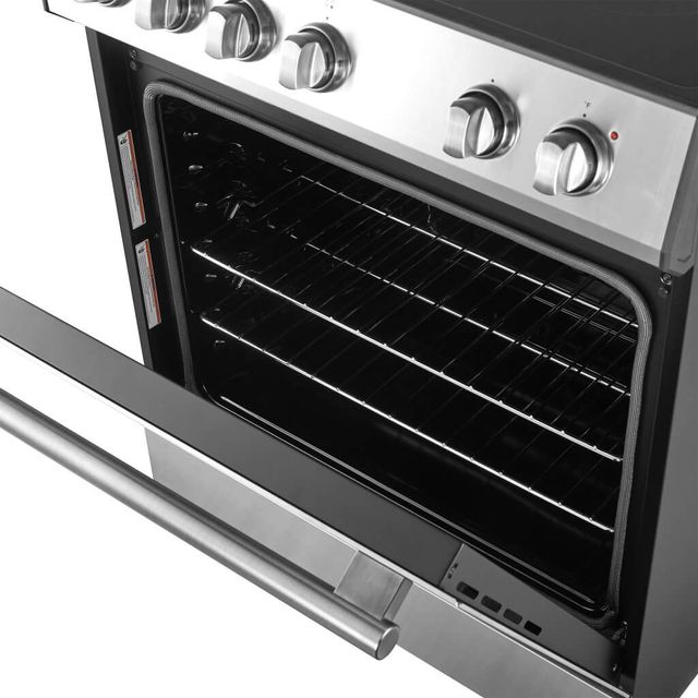 FORNO® Leonardo 30" Stainless Steel Pro Style Electric Range-4
