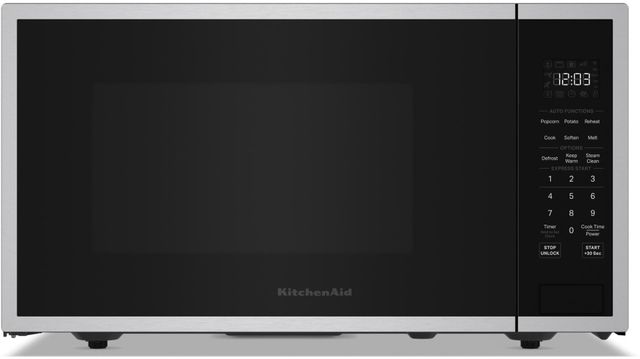 KitchenAid® 1.6 Cu. Ft. Stainless Steel Countertop Microwave with Auto Functions-0