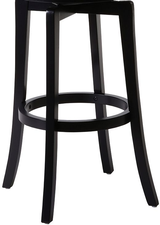 HH2 Home Dynamic Designs Black Van Draus Swivel Bar Stool-3