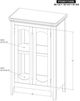 International Furniture Direct Brava Blue 2-Door Console-2