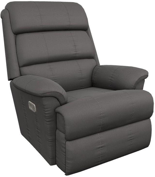 La-Z-Boy® Astor Shitake Leather Power Rocking Recliner with Headrest-0