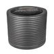 A & B Home Black Ridged Round Planter -0