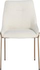 Modus Furniture Sunrise Cyrus Cottage Cheese/Brushed Bronze Upholstered Dining Chair-1
