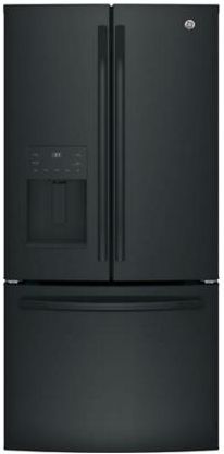 GE® Series 23.6 Cu. Ft. Black French Door Refrigerator-0