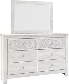 Signature Design by Ashley® Paxberry Whitewash Dresser and Mirror