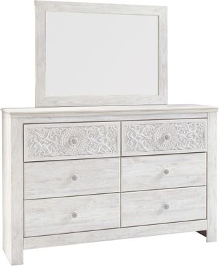 Signature Design by Ashley® Paxberry Whitewash Dresser and Mirror
