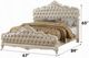 ACME Furniture Chantelle Pearl White/Rose Gold Queen Upholstered Panel Bed-3