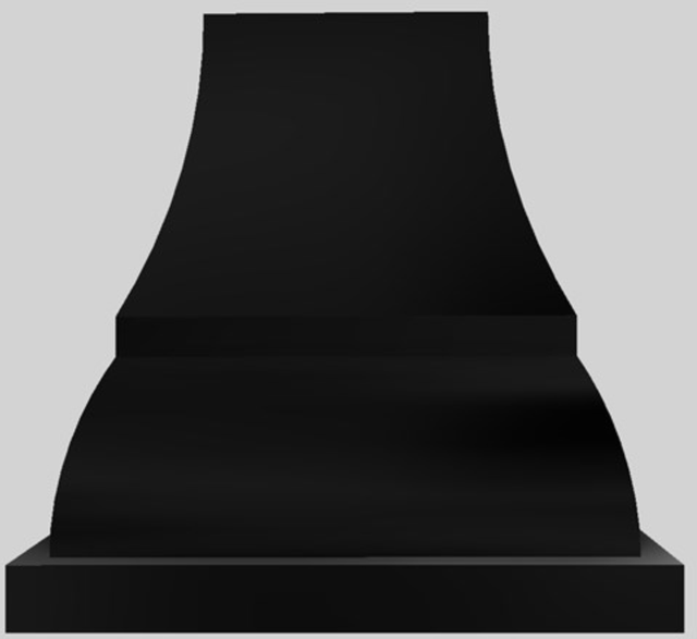 Vent-A-Hood® Designer Series 66" Black Island Range Hood-2