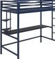 Novogratz Maxwell Black/Navy Twin Loft Bed with Desk-4