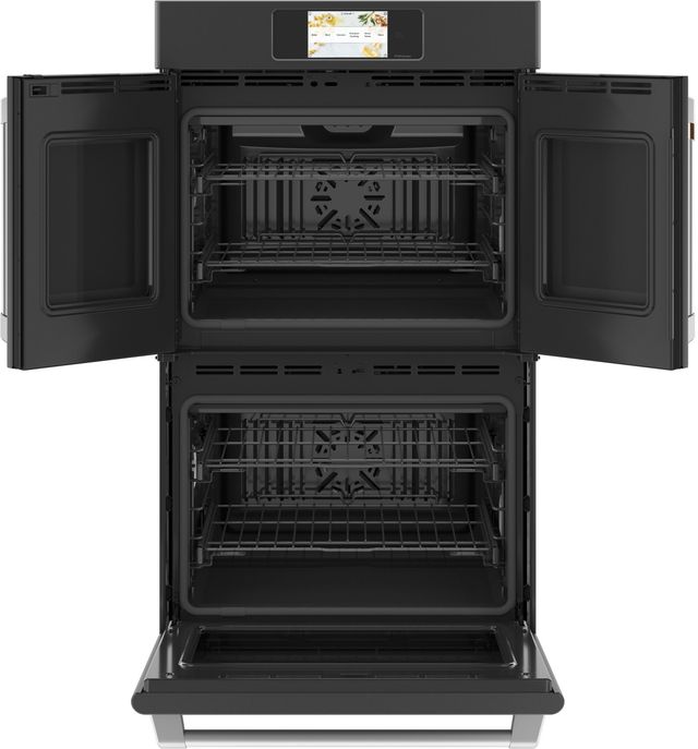 Café™ Professional Series 30" Matte Black Double Electric Wall Oven-1