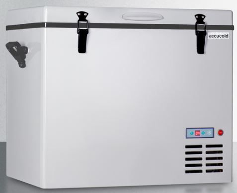Summit® 1.9 Cu. Ft. Gray Portable Refrigerator/Freezer-1