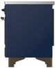 Ilve® Majestic III 40" Midnight Blue Pro Style Induction Range with Triple Glass Door and Burnished Trim-3