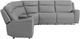 Kate Preston Home 6-Piece Gray Power Reclining Modular Sectional-4
