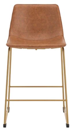 Signature Design by Ashley® Ciabori Brown/Gold Upholstered Bar Stool-2