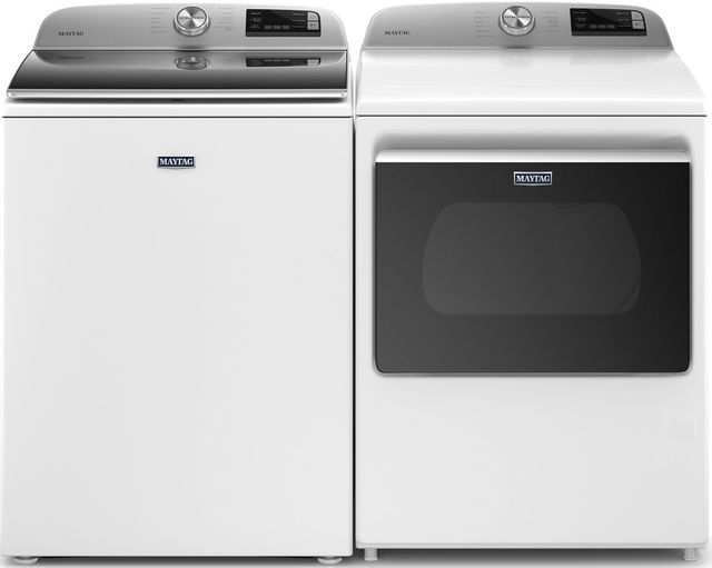 Maytag® 7.4 Cu. Ft. White Front Load Gas Dryer-8