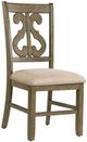 Elements International Stone Grey Wooden Swirl Back Side Chair Set-0