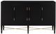 Currey & Company Verona Black Lacquered Linen Sideboard-0