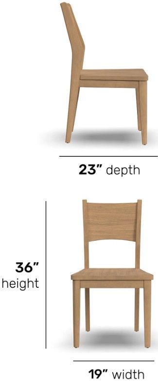 Flexsteel® Normandy 2-Piece Driftwood Dining Side Chair Set-2