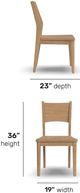 Flexsteel® Normandy 2-Piece Driftwood Dining Chair Set-2