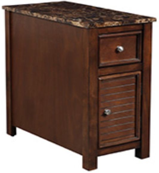 New Classic® Home Furnishings Samson Brown End Table with Drawer-0