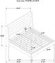 Coaster® Leslie Beige Eastern King Upholstered Platform Panel Bed-2