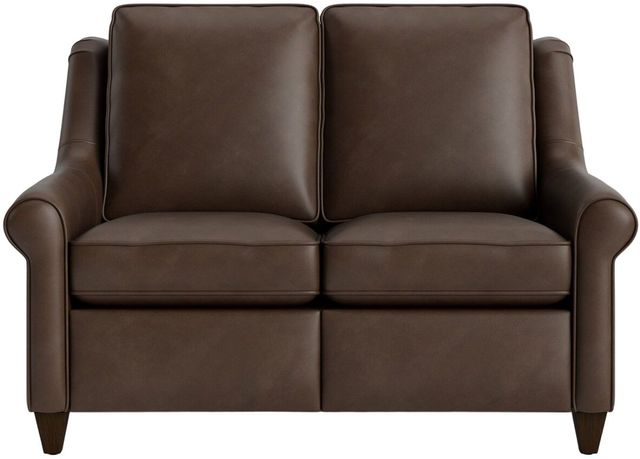 Bassett® Furniture Customizable BenchMade Power Reclining Sock Arm Loveseat-1