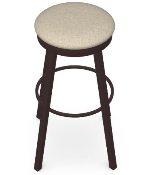 Amisco Customizable Connor Swivel Spectator Stool-1