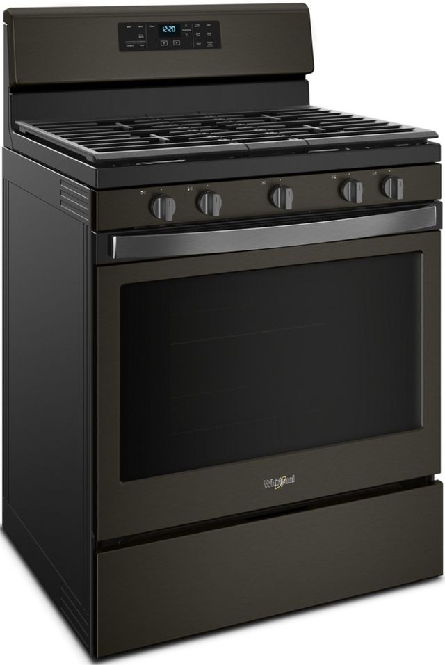 Whirlpool® 30" Free Standing Gas Range-Fingerprint Resistant Black Stainless-2