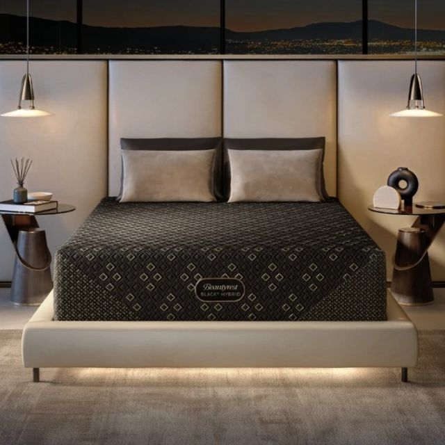 Beautyrest Black® Series Four XCS 14.75" Hybrid Firm Tight Top Split California King Mattress, Includes 2 Pieces-1