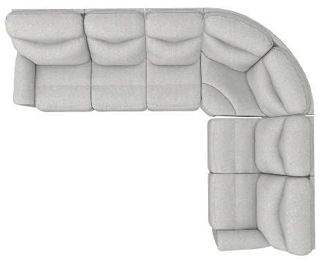 La-Z-Boy® James Dove Gray Reclining Sectional with Custom Layout Options-3
