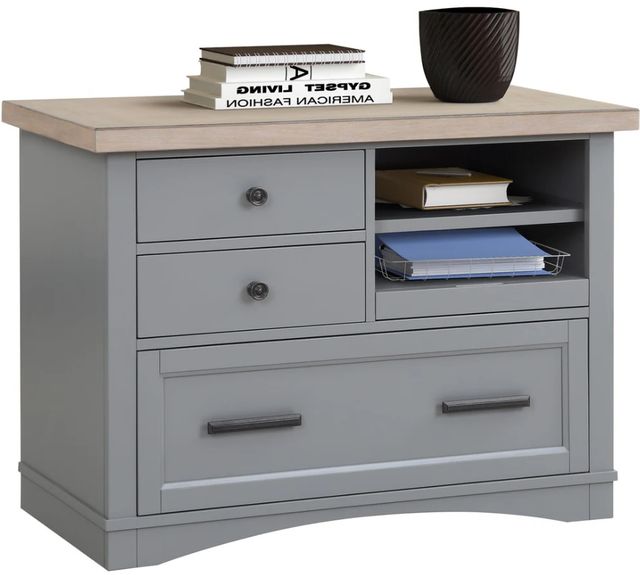Parker House® Americana Modern Dove Functional File with Power Center-0