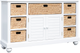Cottage Creek Furniture Bahamas White Basket Cabinet-0