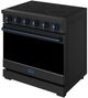 Thor Kitchen® Gordon Ramsay 36" Black/Blue Freestanding Pro Style Electric Range-3