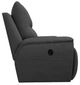 La-Z-Boy® Palmer Blue Gray Leather Manual Reclining Chair and a Half-3