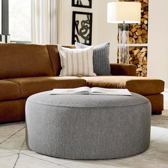 Bassett® Furniture Kelly 38" Round Ottoman-1