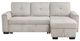 Homelegance® Convene 2-Piece Light Gray Sectional with Reversible Chaise and Pull-out Bed-2