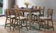New Classic® Home Furnishings Oscar 7-Piece Walnut Counter Dining Set-1
