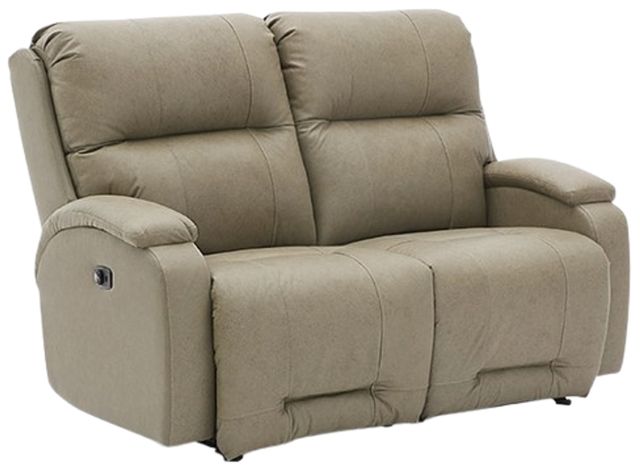 Best® Home Furnishings Customizable Maverly Leather Power Reclining Space Saver Loveseat with Tilt Headrest-0