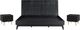 Armen Living Carnaby 3-Piece Black Brushed King Panel Bedroom Set-0