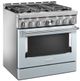 KitchenAid® 36" Misty Blue Smart Pro Style Gas Range-1