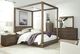 Modus Furniture Melbourne Dark Pine Queen Canopy Bed-1