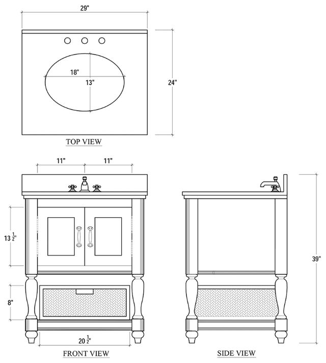 Bramble Customizable Jefferson Single Vanity-1